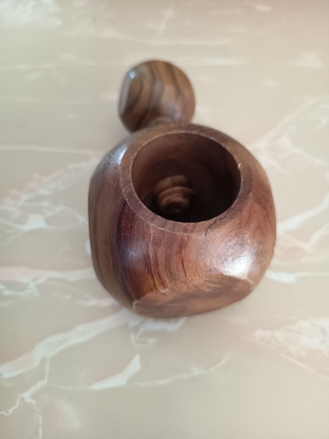 Olive wood nutcracker