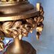 Lampe 90cm bois sculpté doré style Louis XVI