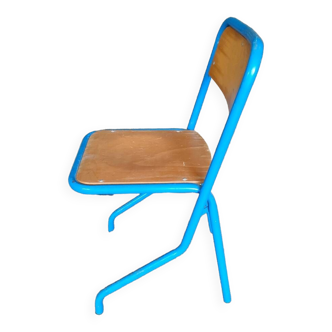 Blue school chairs