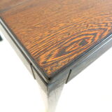 Vintage extendable wenge Brutalist dining table from the 1960s