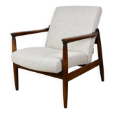 GFM-64 armchair, design by Edmund Homa from the 70s beige boucle - 2 pieces available