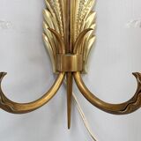 Paire d’appliques en bronze doré – 1950