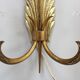 Pair of golden bronze appliques - 1950