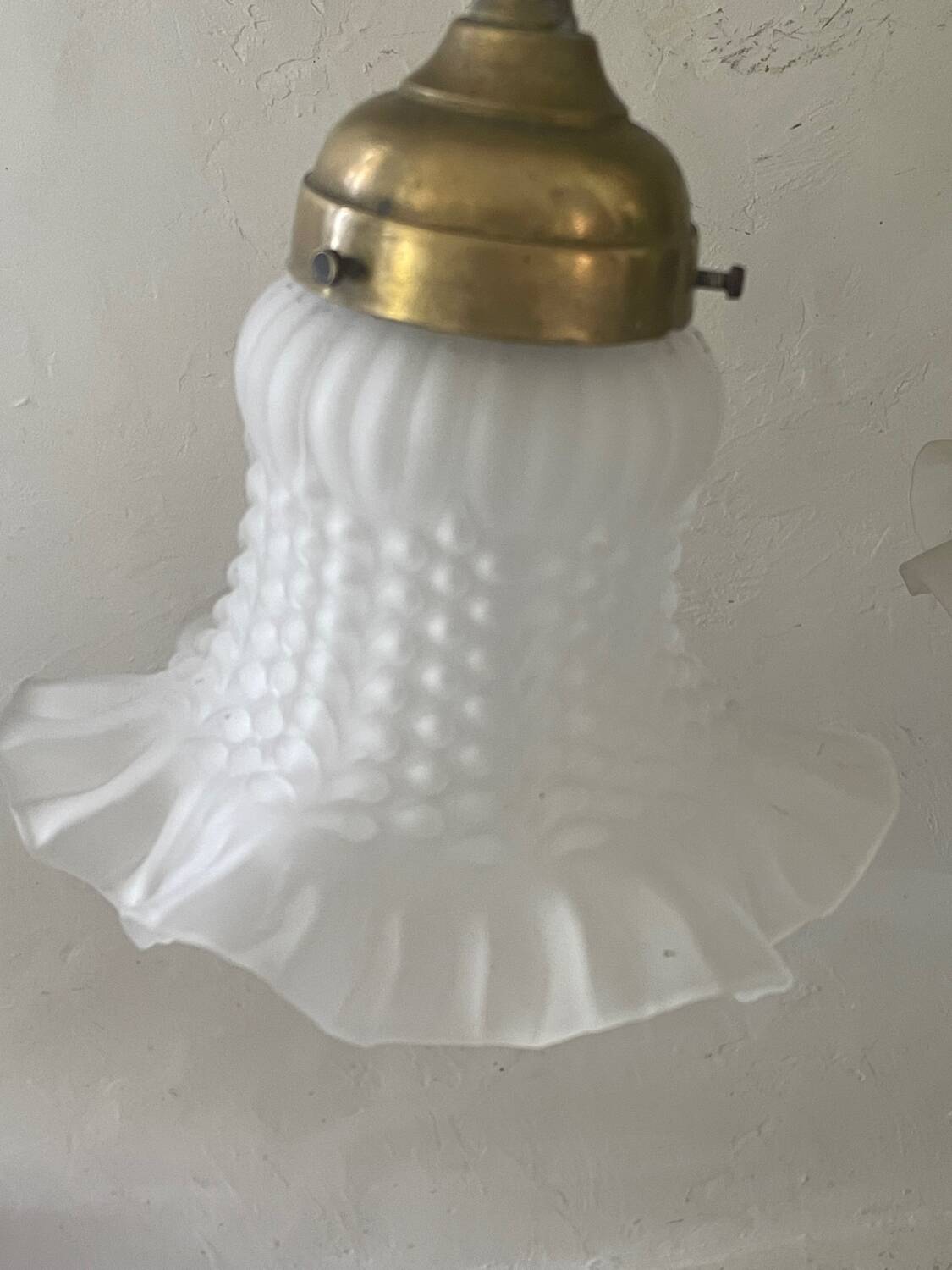 Vintage 4-light brass lamp