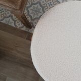 Fabric pouf buckle, end of sofa