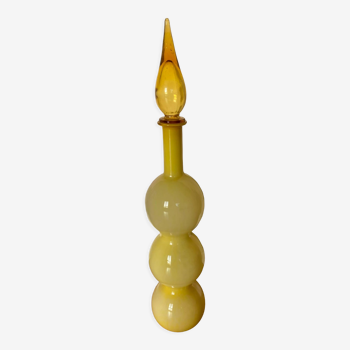 Bouteille arrondie en verre murano 1960