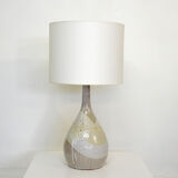 Large ceramic lamp, French work, 60s