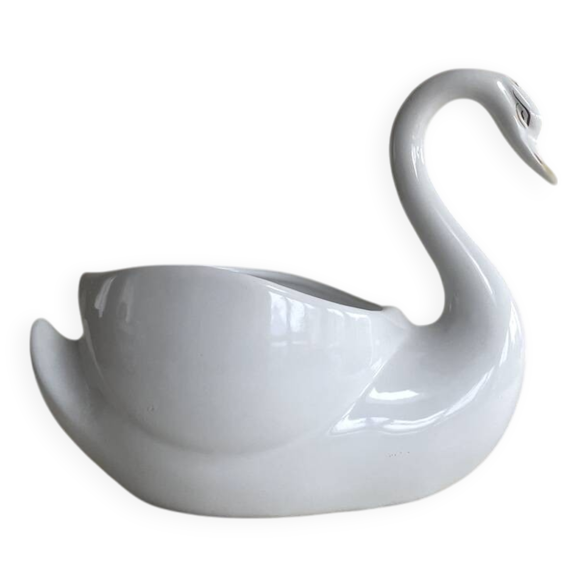 Vintage swan shaped planter