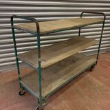 3-level metal workshop trolley