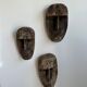 Large Timor mask in patinated wood H:50cm (1)
