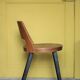 Chaise Baumann modèle Mondor, chaise bois vintage, chaise d'appoint
