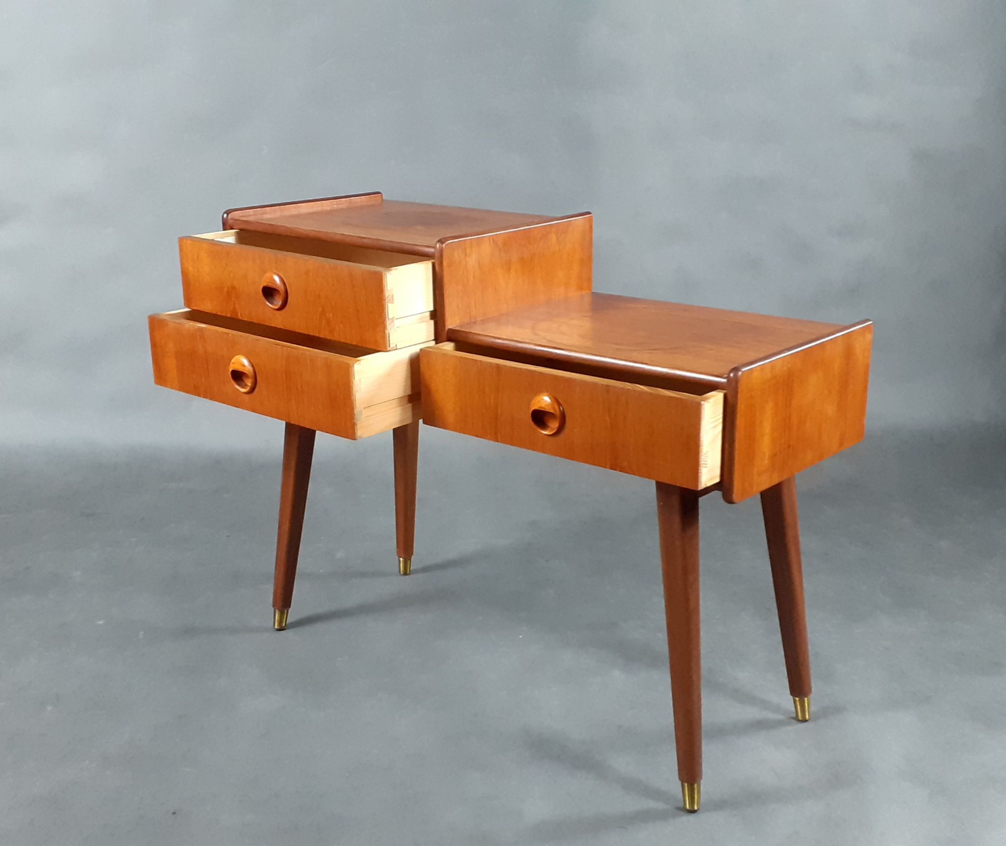 Teak Entrance Cabinet 3 Drawers By Talgø, Scandinavian Mid-Century 1960s