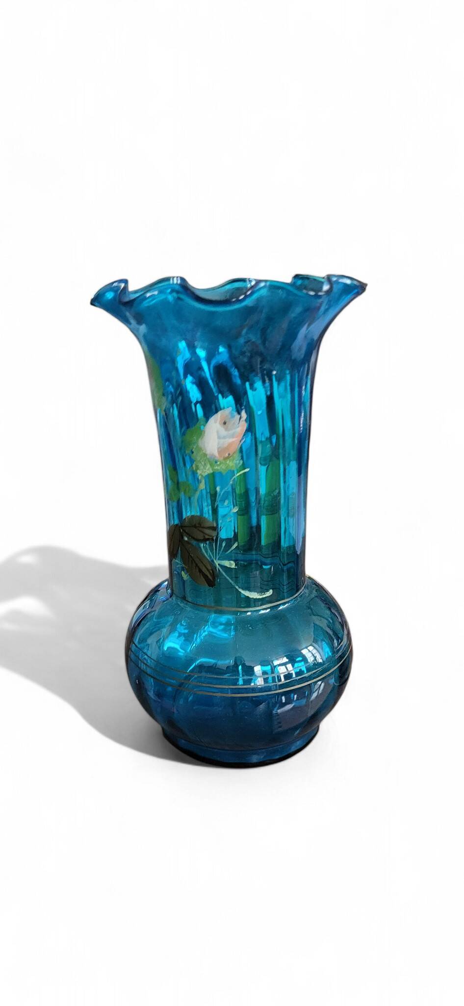 Art Nouveau glass vase