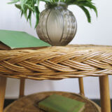 Roundtable in rattan