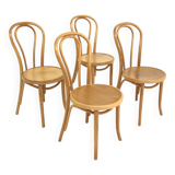 4 Scandinavian beech chairs, Sweden, 1970