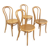 4 Scandinavian beech chairs, Sweden, 1970