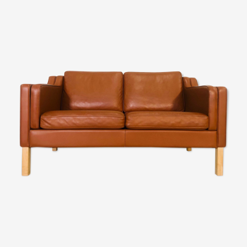 Sofa in cognac leather 1960