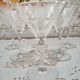 Lot of 6 vintage champagne glasses in conical drinking glass