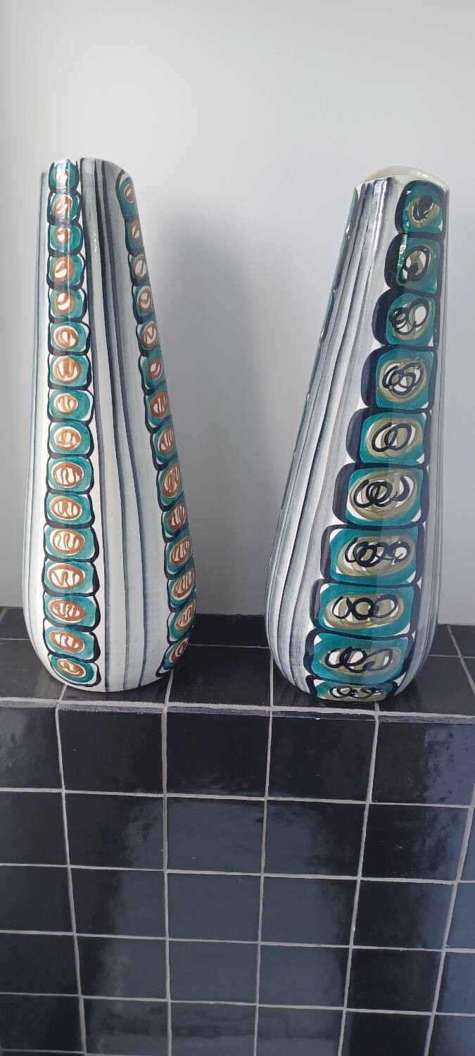 Large Polish vase Boleslawiec 60s