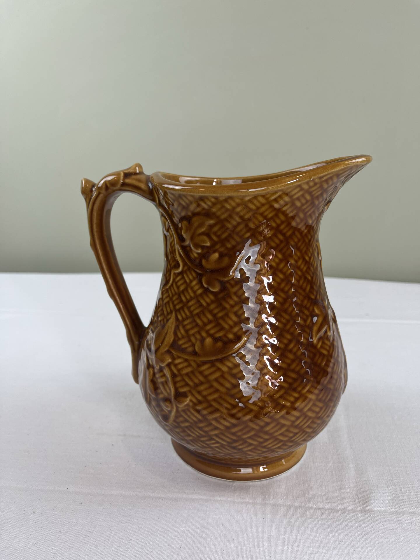 Old Sarreguemines pitcher