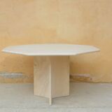 Vintage dining table in travertine by Cinna editions