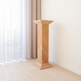 Vintage rattan pedestal, 1980s.