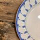 Lot 3 plates Boch La Louvière model Blue Garland