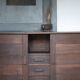 Enfilade Reconstruction René Gabriel. vintage wooden sideboard