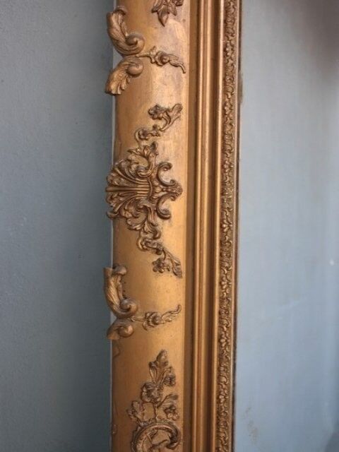 Mirror in time Golden stucco restoration 126x212cm