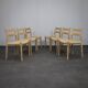 Ensemble de 6 chaises de salle à manger modèle 84 par Niels Otto Møller, années 1970.