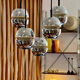 Suspension Space Age 5 openwork lights, 1970s, adjustable