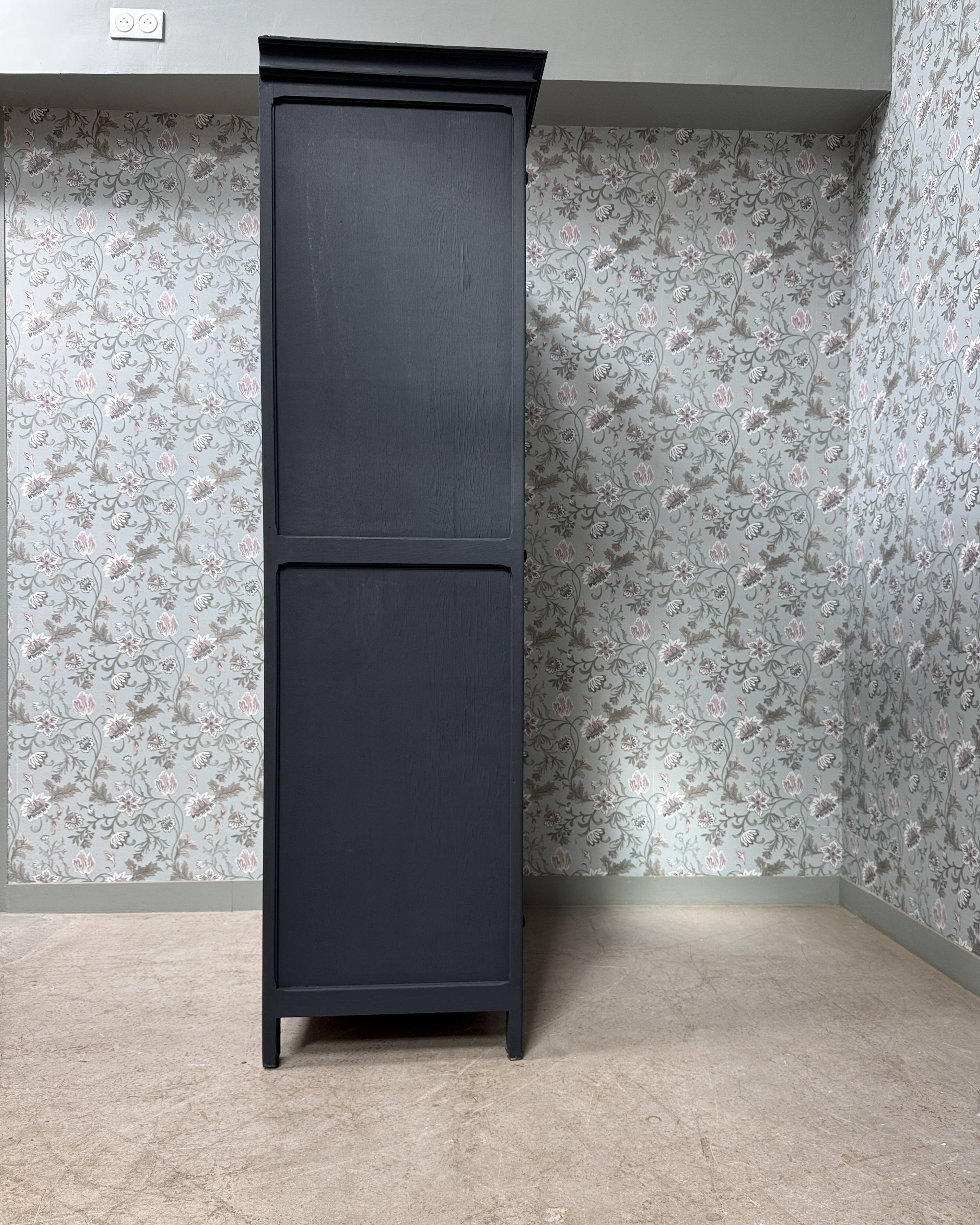 Large black Parisian wardrobe