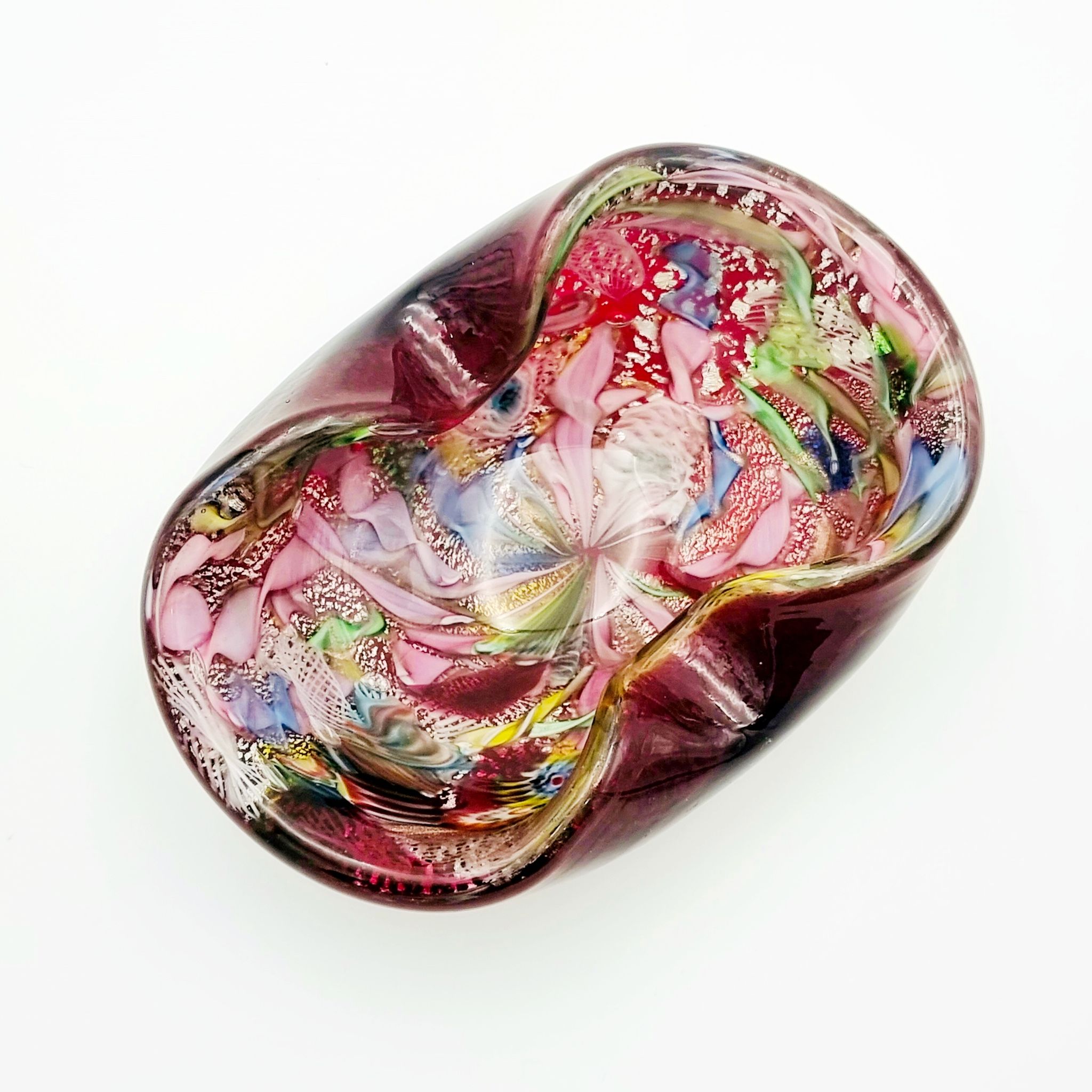 Vintage Murano Glass Bowl by Dino Martens for Aureliano Toso, 1950s