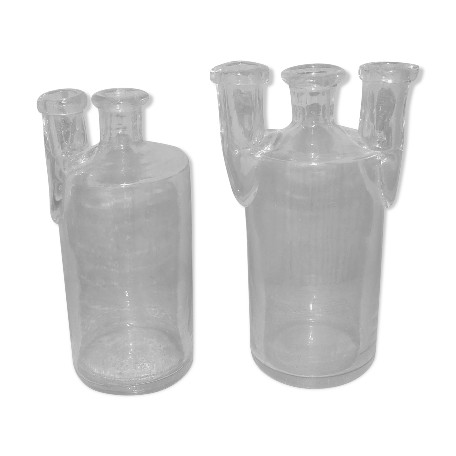 Glass blown lab vials 19th early XXe cabinet of curiosity