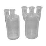 Glass blown lab vials 19th early XXe cabinet of curiosity