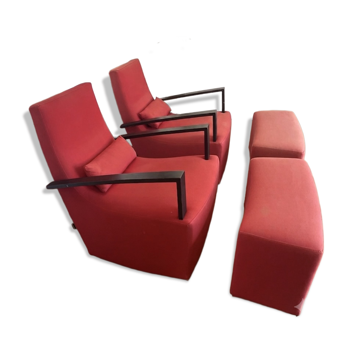 Paire Fauteuil Basculants & Ottoman Ligne Roset - Modèle Neo d'Alban-Sébast