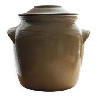 Very large old stoneware pot