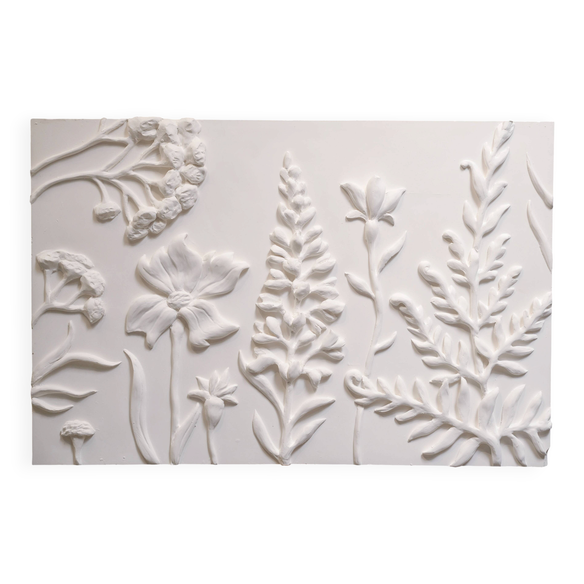 Champêtre, bas-relief floral