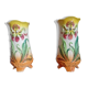 planter / tall vase in barbotine (majolica) from the Art Nouveau period (circa