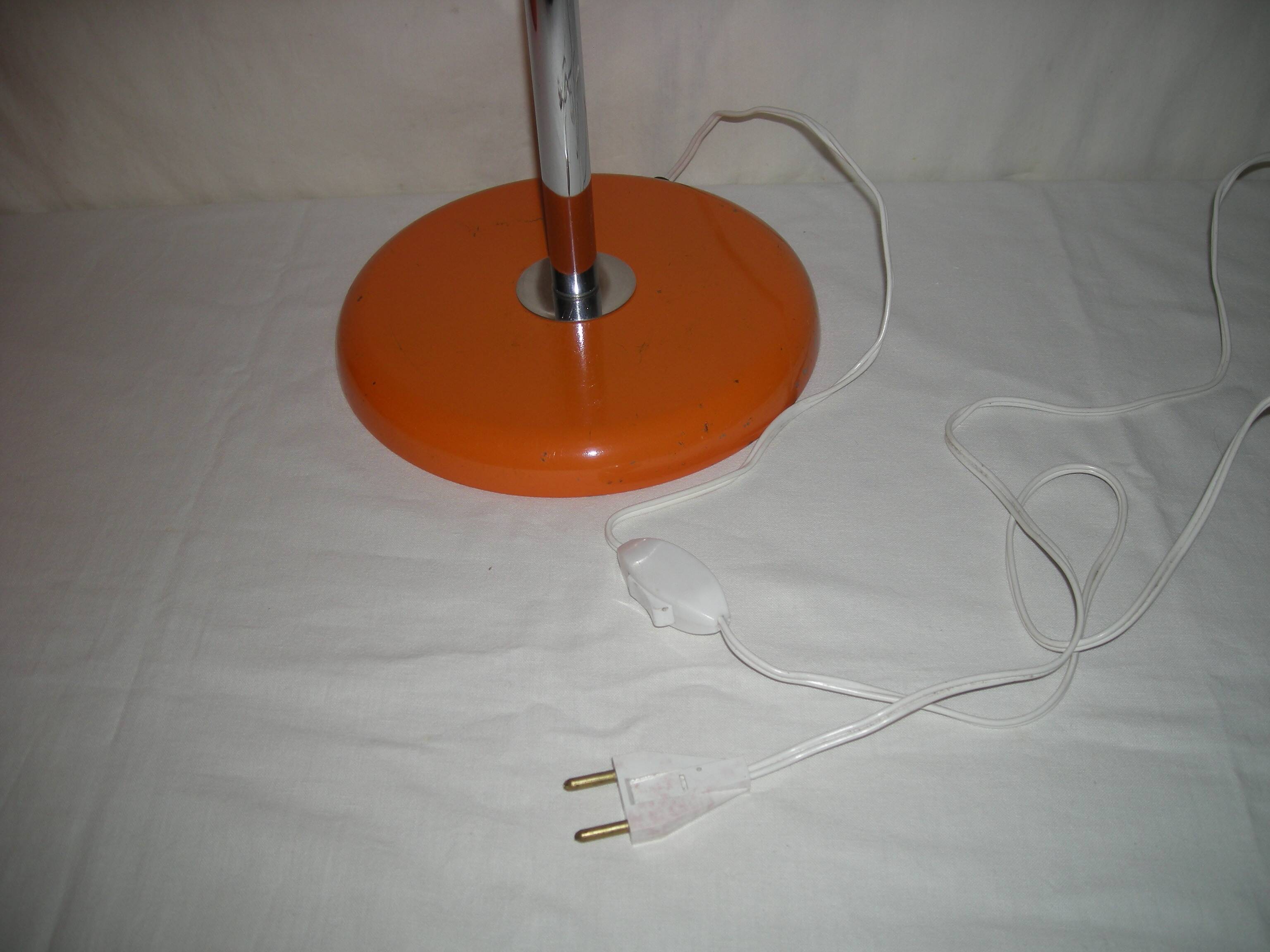 Orange mushroom lamp from the 60s - 70s