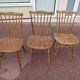 Set of 6 baumann tacoma bistro chairs - wood - vintage