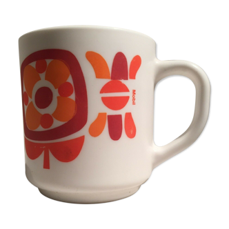 Seventies vintage Arcopal Mobil Mug