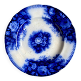 Sarreguemines round hollow dish in blue ironstone