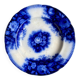 Sarreguemines round hollow dish in blue ironstone
