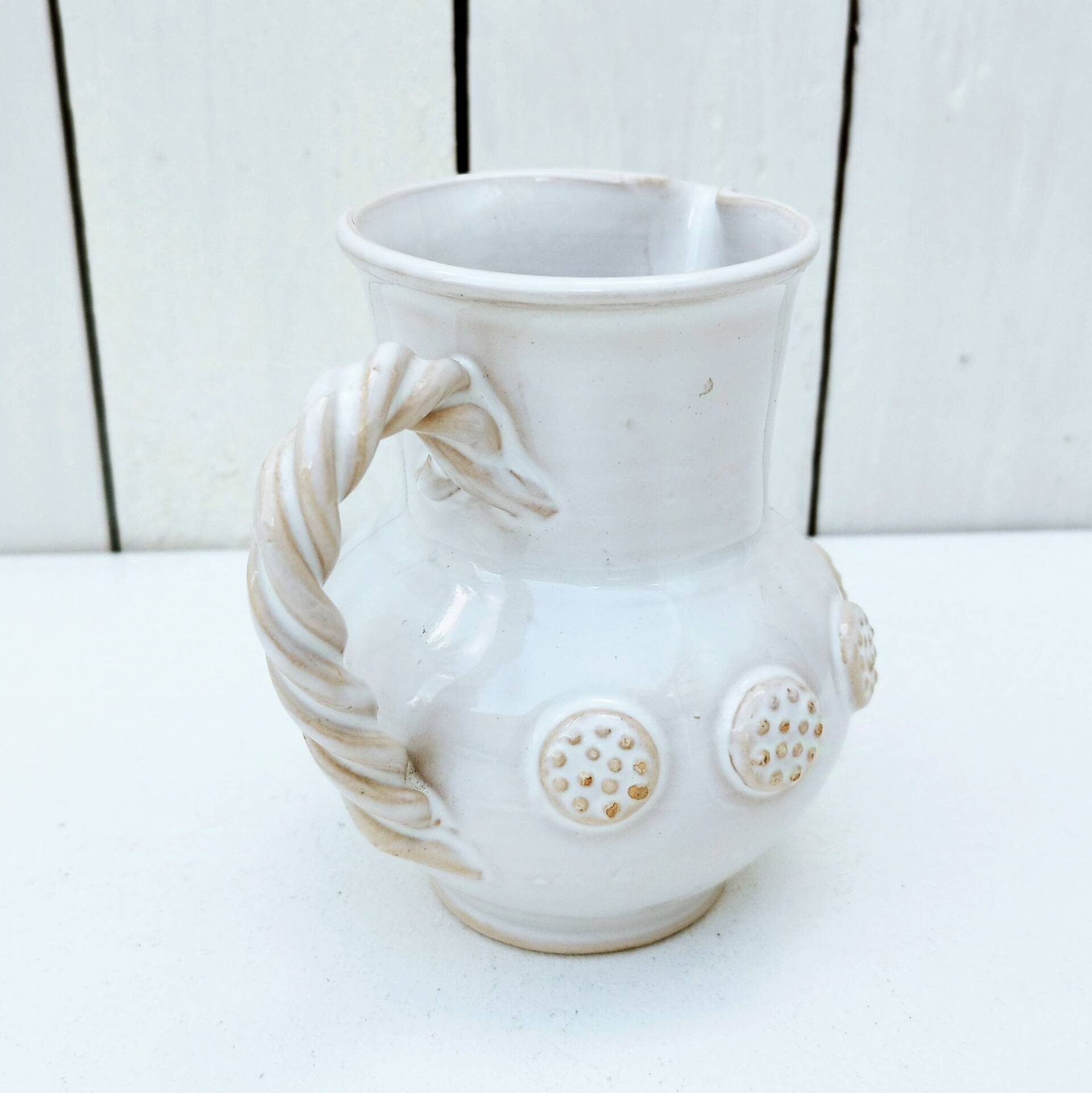 Malicorne ceramic pitcher by Emile Tessier