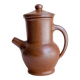 Handcrafted stoneware teapot with strainer