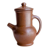 Théière artisanale en grès avec passoire