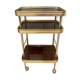 Rolling service in wood and brass