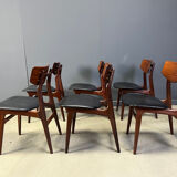 Mid-century dining set by Louis van Teeffelen for Wébé, 1960s