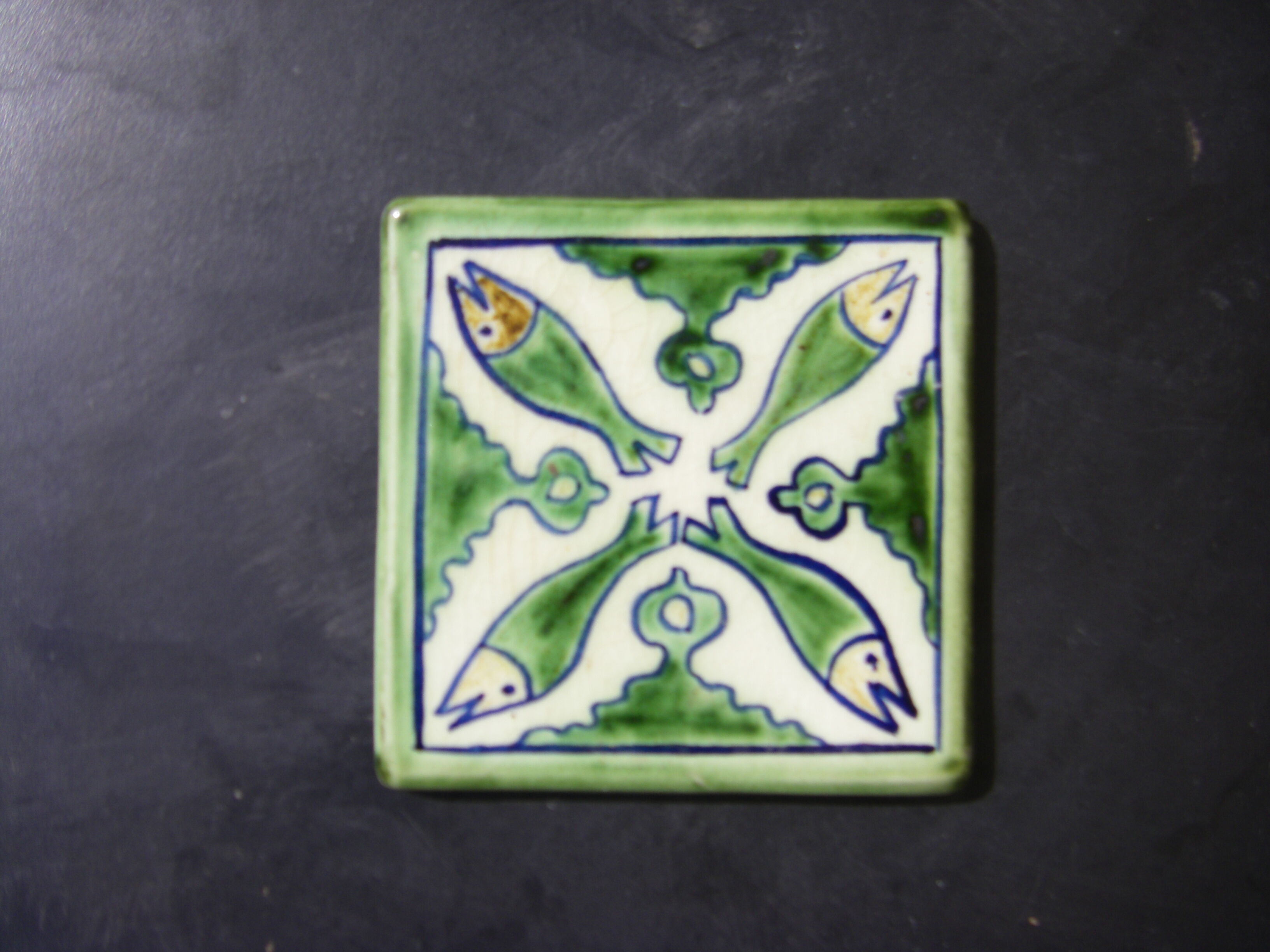 Handmade ceramic tile